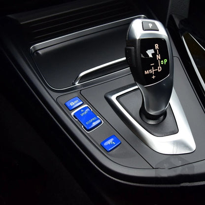 Blue Gear Shift Position Panel Button Cap for BMW 1 2 3 4 Series (2011-2020)