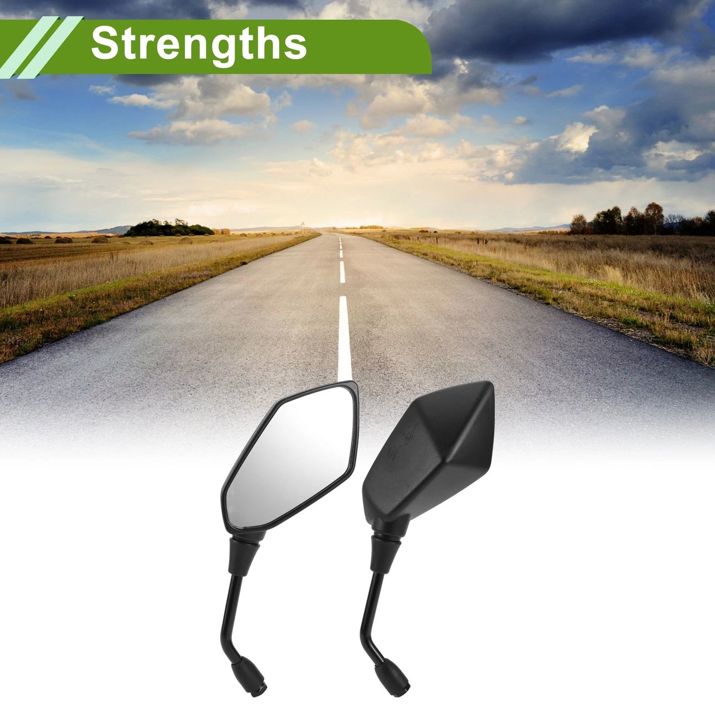 M10 1set Rear View Mirrors for Motorcycle