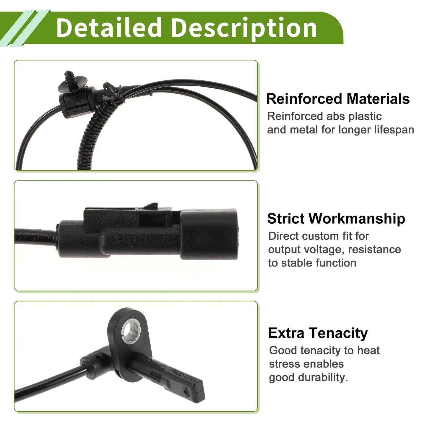2 x ABS Wheel Speed Sensor for Buick Regal