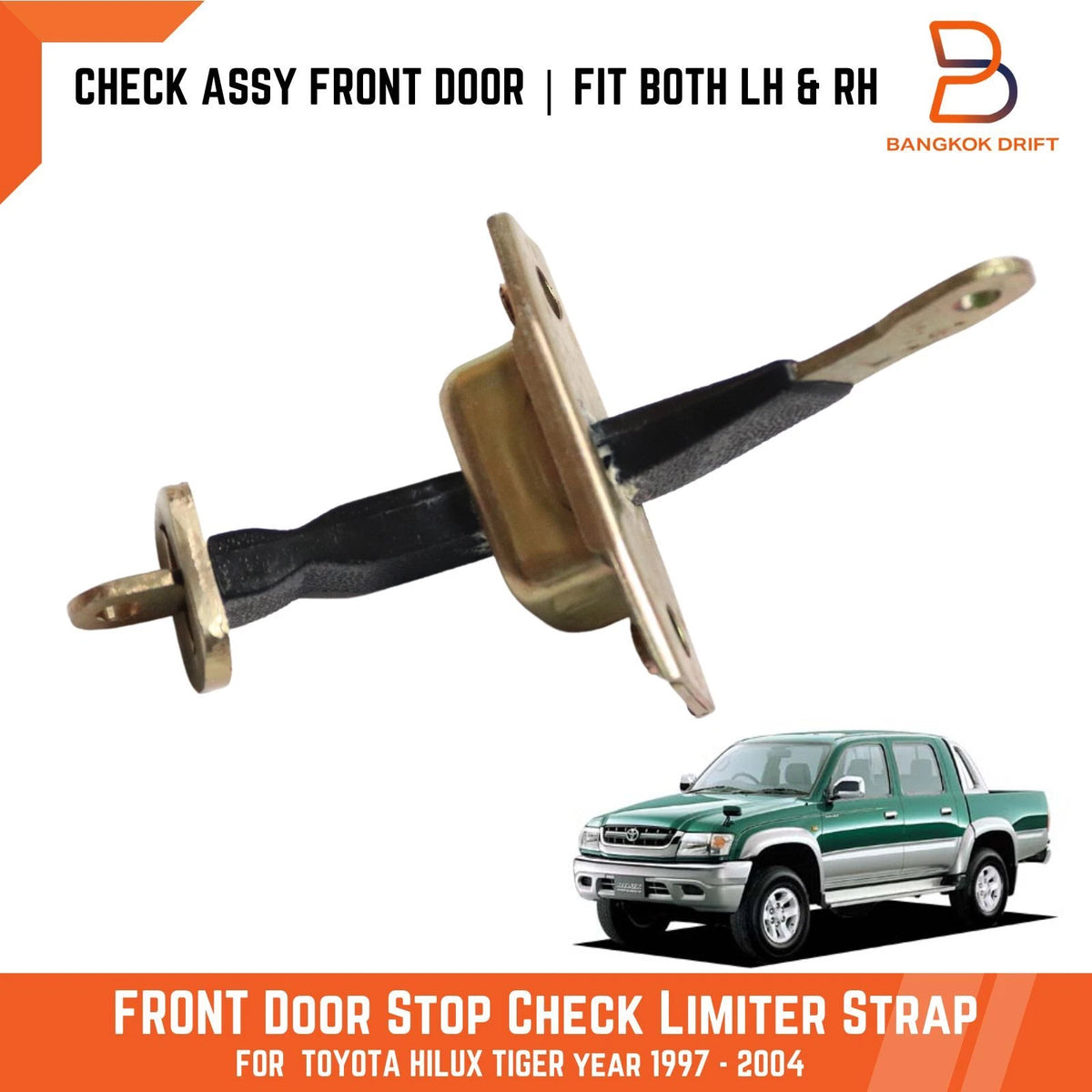 Front Door Check Strap Stopper for Toyota Hilux Ute 2WD 4WD (1997-2005)