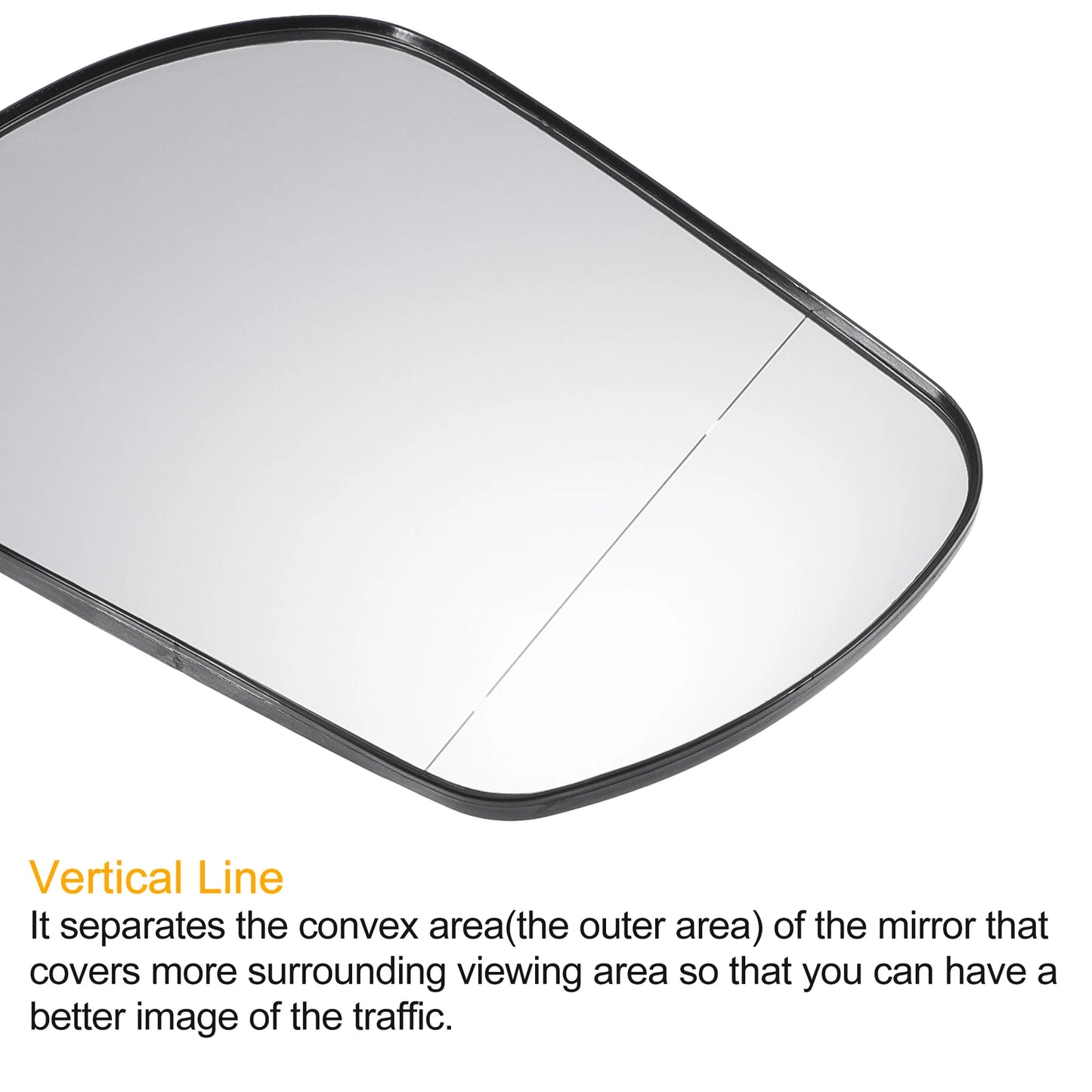 Left Right Side Mirror Glass w/ Backing Plate for Mazda 3 6 (2004-2013)