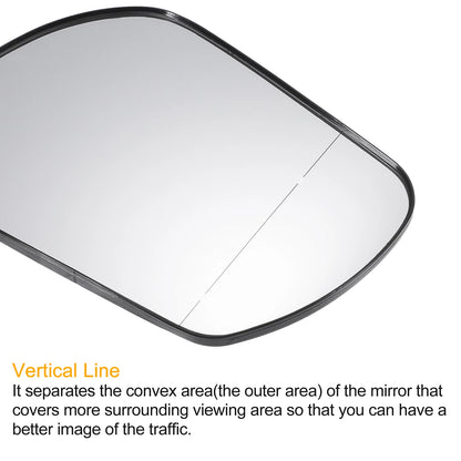 Left Right Side Mirror Glass w/ Backing Plate for Mazda 3 6 (2004-2013)