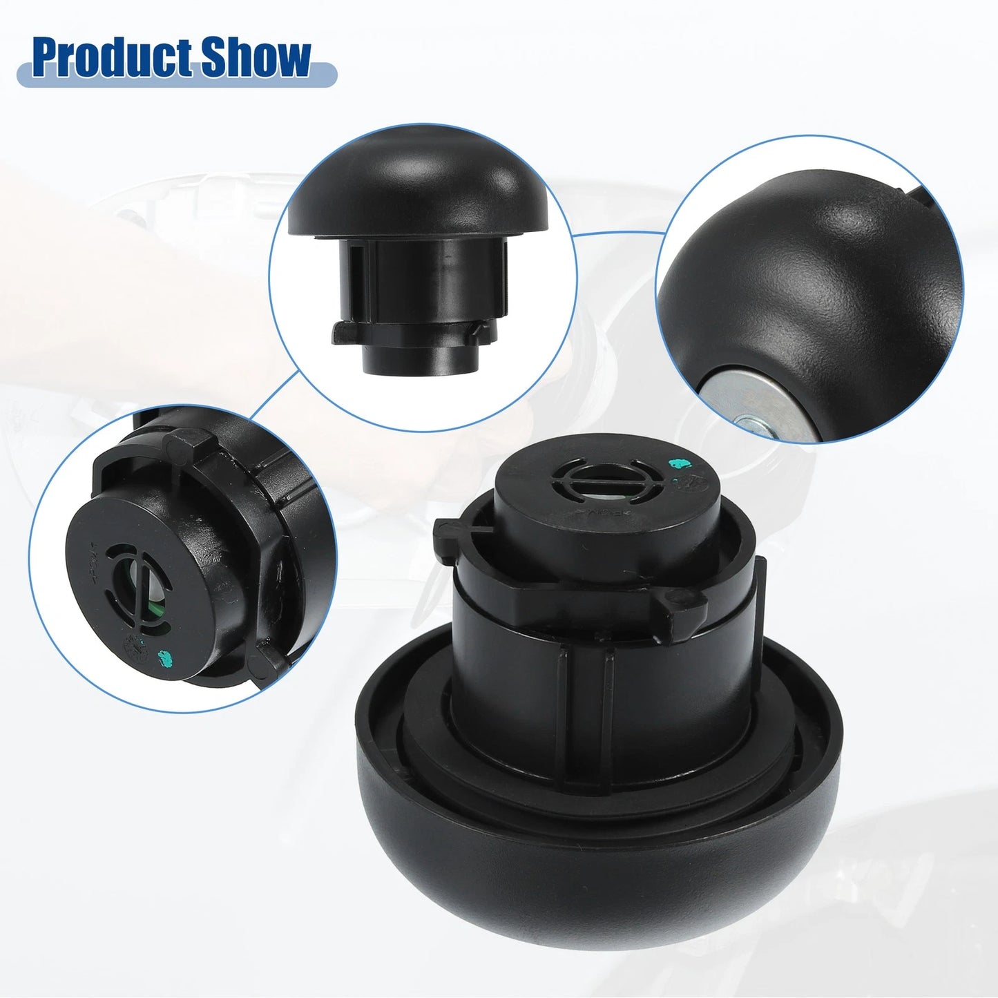 Gas Fuel Tank Cap for Ford Transit (2014-2023) - Replacement Black Cap