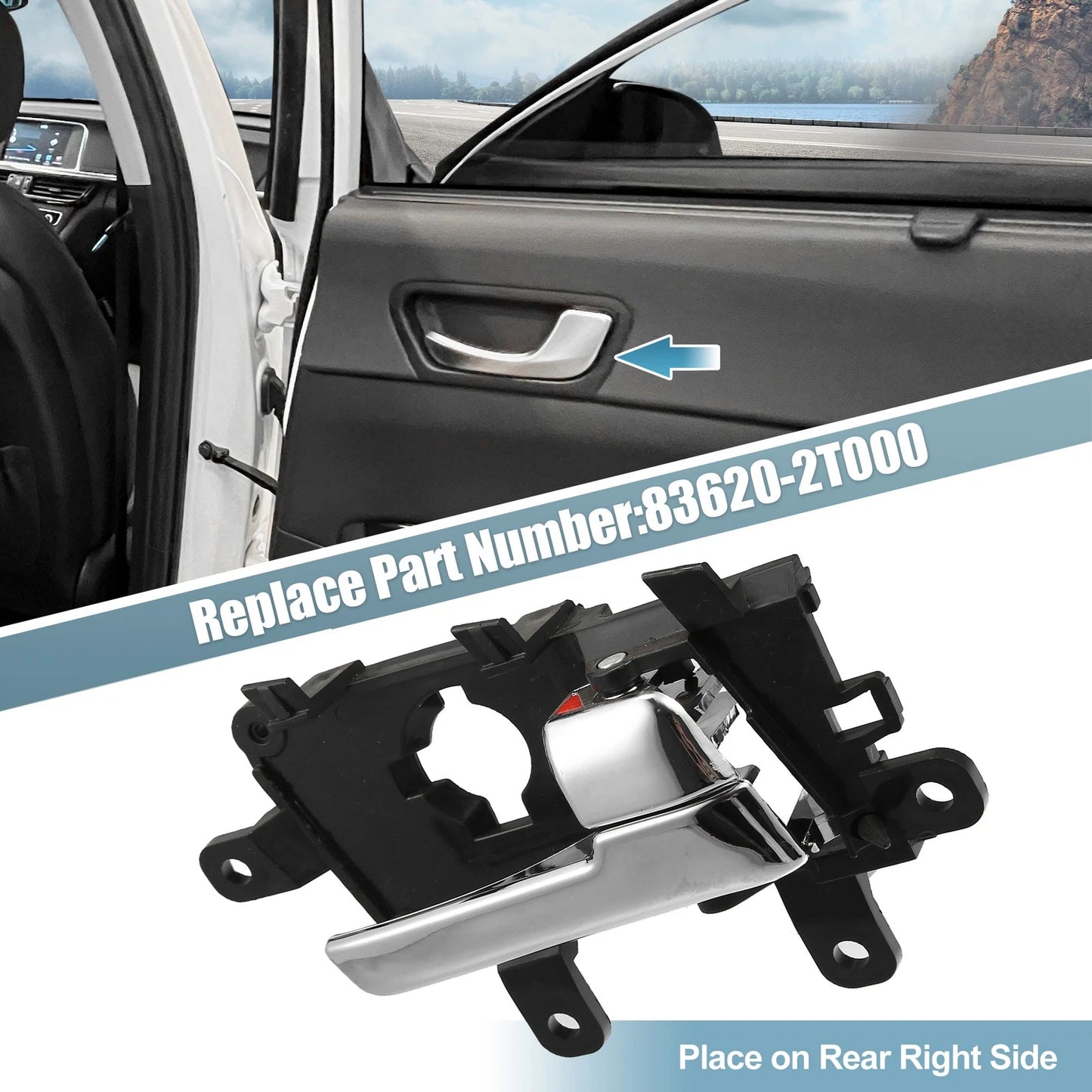 Interior Rear Right Door Handle Cover Trim for Kia Optima (2011-2013)