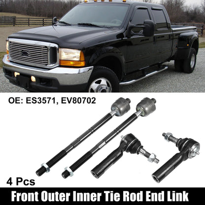 4 x Tie Rod End Link Front Outer Inner Left Right for Dodge Charger