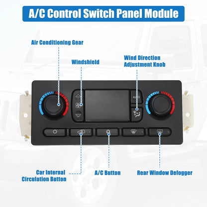 HVAC A/C Heater Climate Control Panel for Chevrolet Silverado