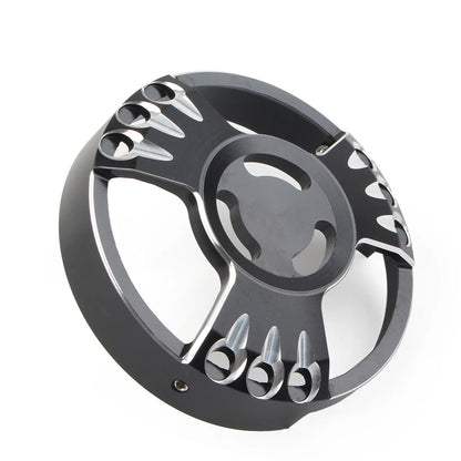 Black CNC Aluminum Derby Cover for Harley XL883 (2013-2023)