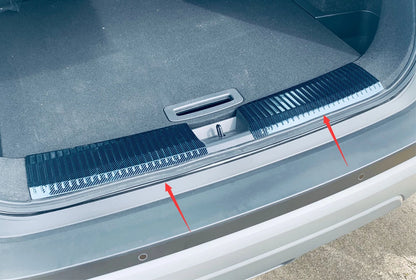 Rear Inner Bumper Protector Carbon Fiber Cover for Nissan Rogue (2021-2023)