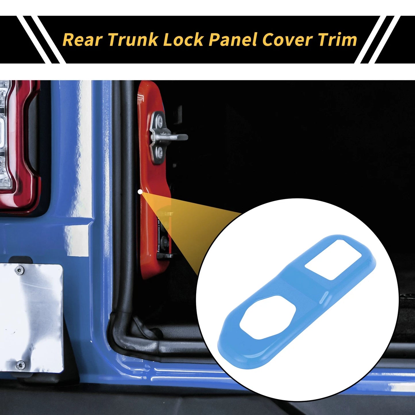 Rear Trunk Lock Panel Cover for Jeep Wrangler JL JLU (2018-2024)