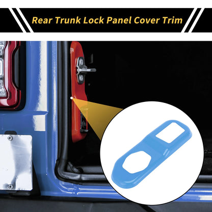 Rear Trunk Lock Panel Cover for Jeep Wrangler JL JLU (2018-2024)