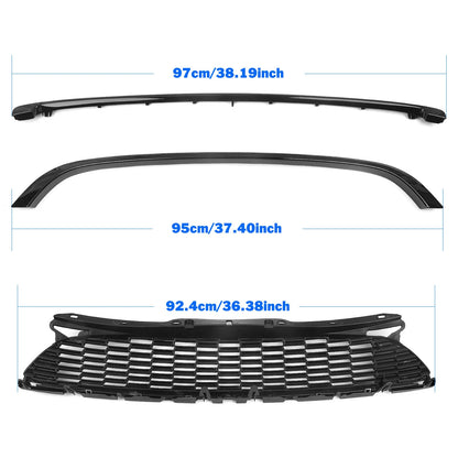 Front Bumper Grille Mesh Trim for Mini Cooper R55 R56 R57 R58 (2007-2015)