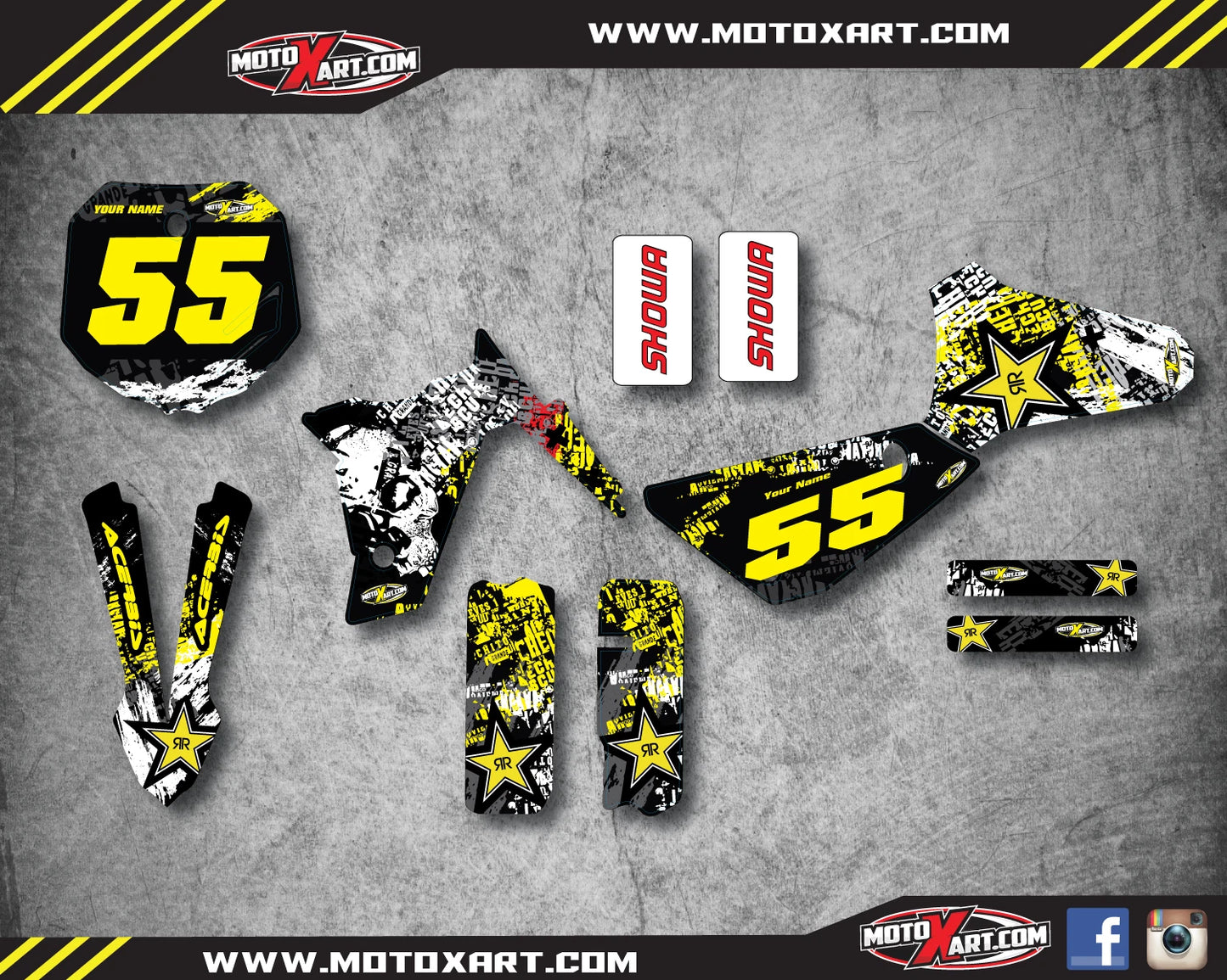 Custom Sticker Kit for Metrakit MKX 50 - Graffiti Style Decals