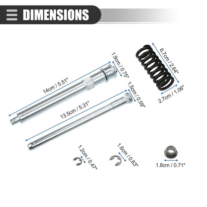 1 x Door Hinge Bushing Kit for Chevrolet Silver Tone Black