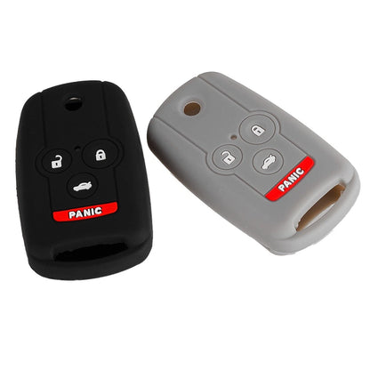 2 x Car Silicone Remote Key Fob Cover Case for Acura TL TSX ZDX MDX Accord