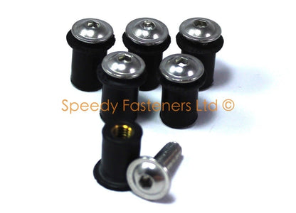 Inox Fork Head Bolts Windscreen dzus for Honda NSR250 MC18