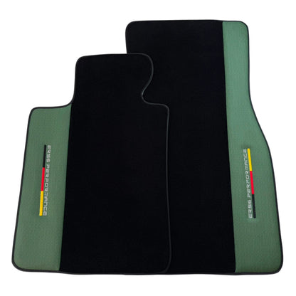 AutoWin Floor Mats for Rolls Royce Shadow (1965-1977) - Green Leather