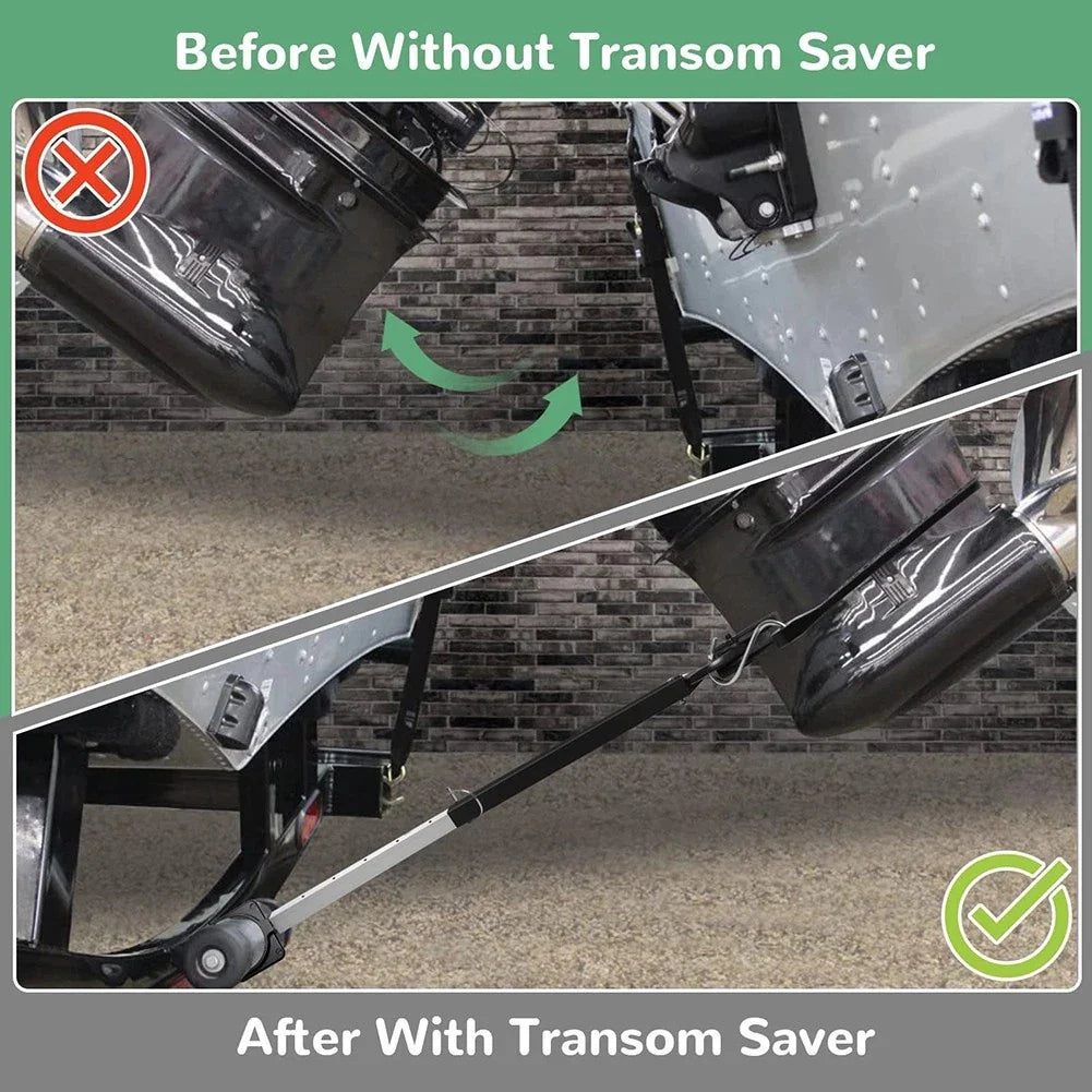 Boat Transom Saver Adjustable Motor Support for Trailers 23-35"