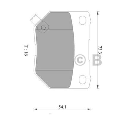 Rear Disc Brake Pad Set for Nissan Skyline R32 R33 R34 Turbo (1989-2002)