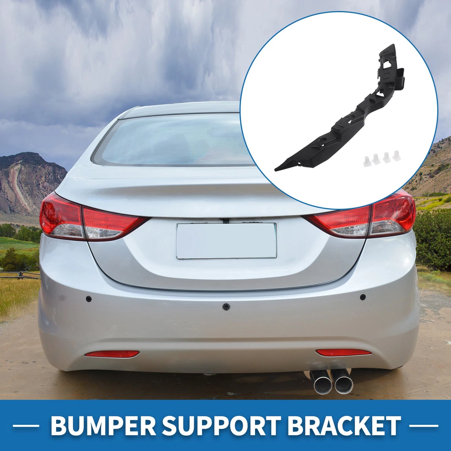 Right Rear Bumper Retainer Bracket for Kia Forte5 (2014-2018)