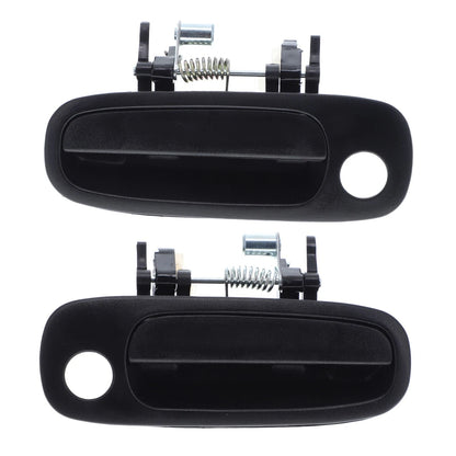 Outer Door Handle Set of 2 for Toyota Corolla (1997-2002) Black Front