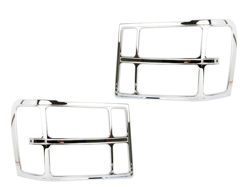 Head Light Bezel Cover Chrome Trim for GMC Sierra (2007-2013)
