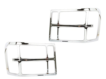Head Light Bezel Cover Chrome Trim for GMC Sierra (2007-2013)