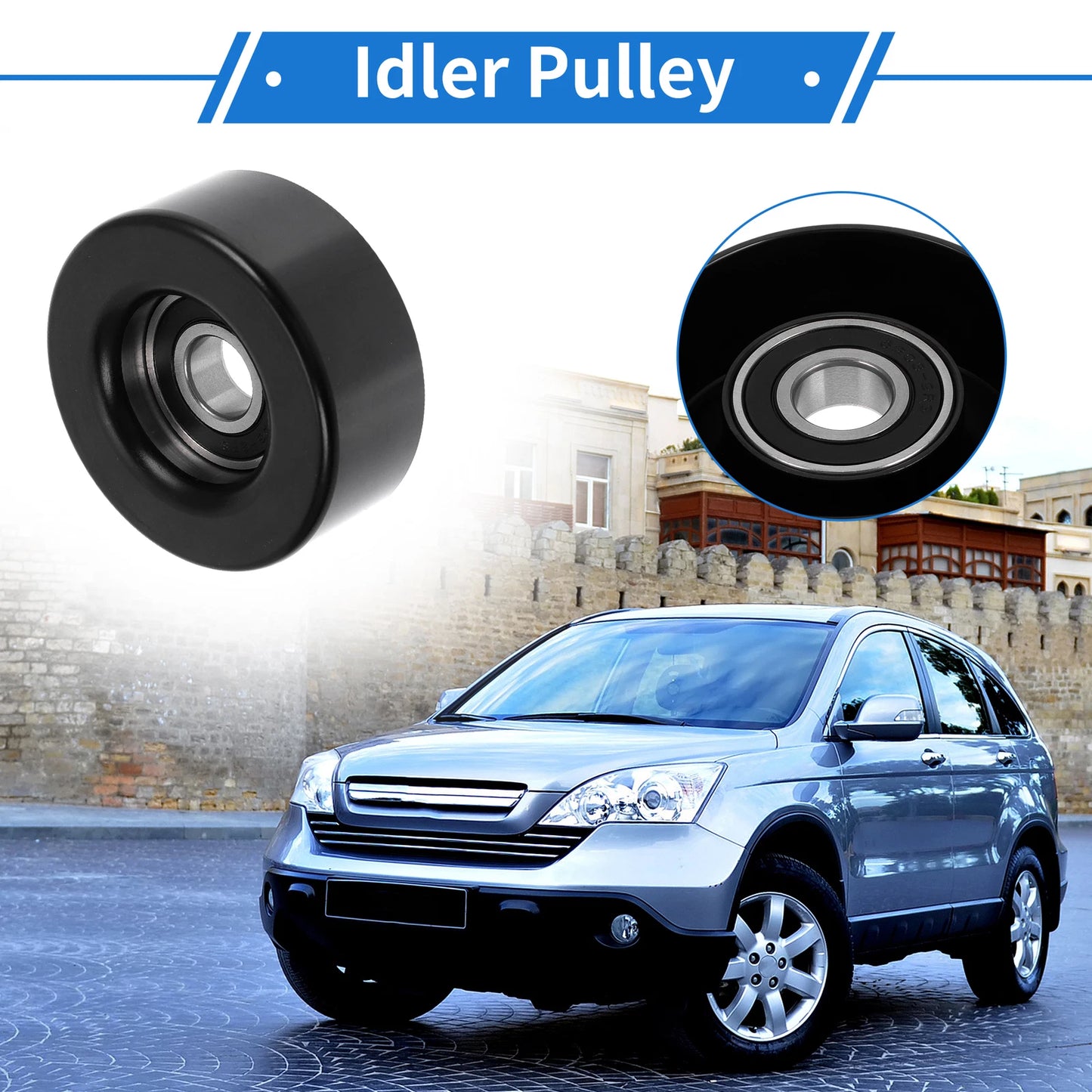 Drive Belt Idler Pulley for Ford Escort (1998-2004) 1 Pc