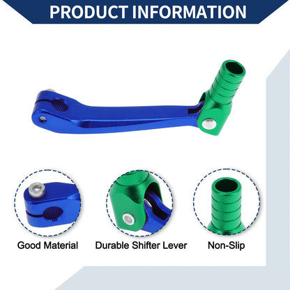 Folding Shifter Lever for Honda CRF150F (2003-2017) Blue Green