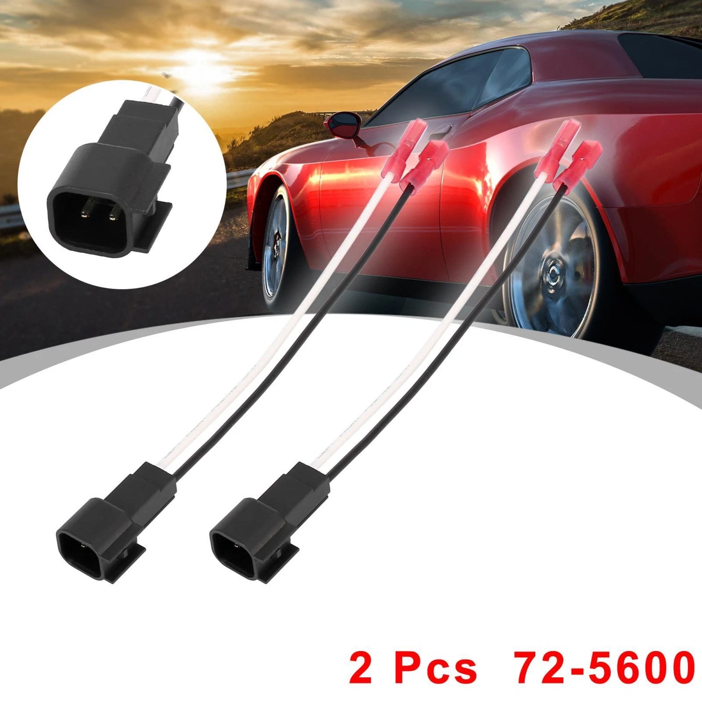 2 x Car Speaker Connector Harness Adapter for Ford Focus (2003-2007)