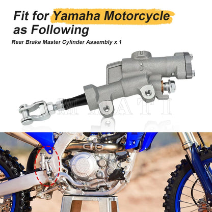 Rear Brake Master Cylinder for Yamaha YZ250/YZ250F/YZ250FX/YZ250X (2003–2022)