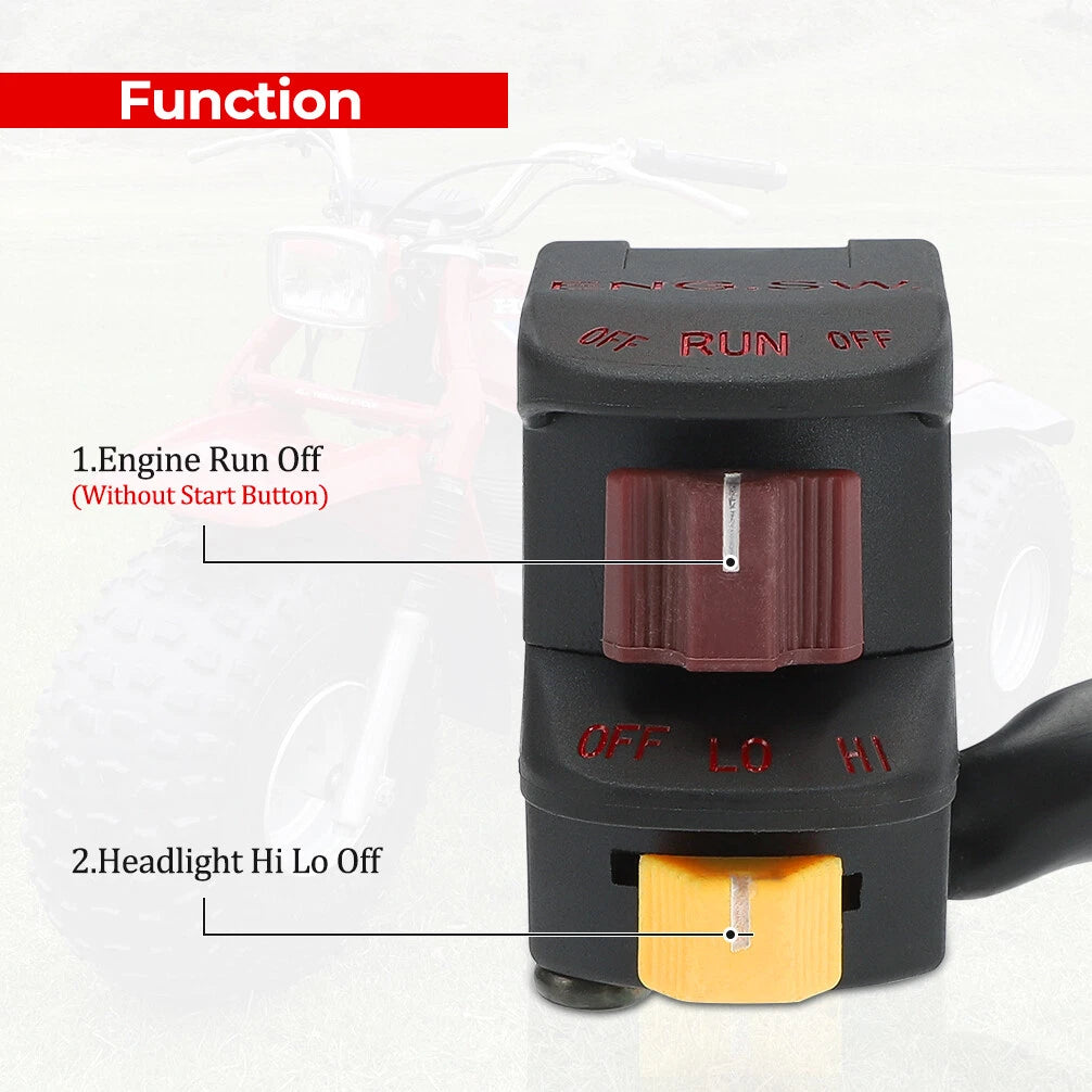 Kill Stop Off Switch Headlight for Honda ATC110 ATC185S ATC200/ATC200S ATC250R
