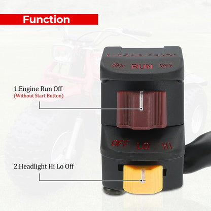 Kill Stop Off Switch Headlight for Honda ATC110 ATC185S ATC200/ATC200S ATC250R
