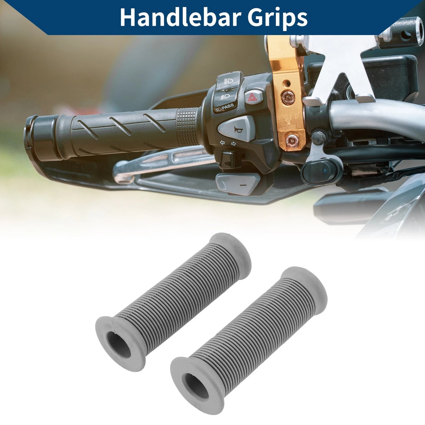 7/8" 22mm / 1 Pair Hand Grips Cover for Motorcycle