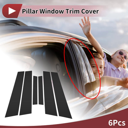 Door Pillar Window Trim for Volvo S60 2014-2019 Black (2014-2019)