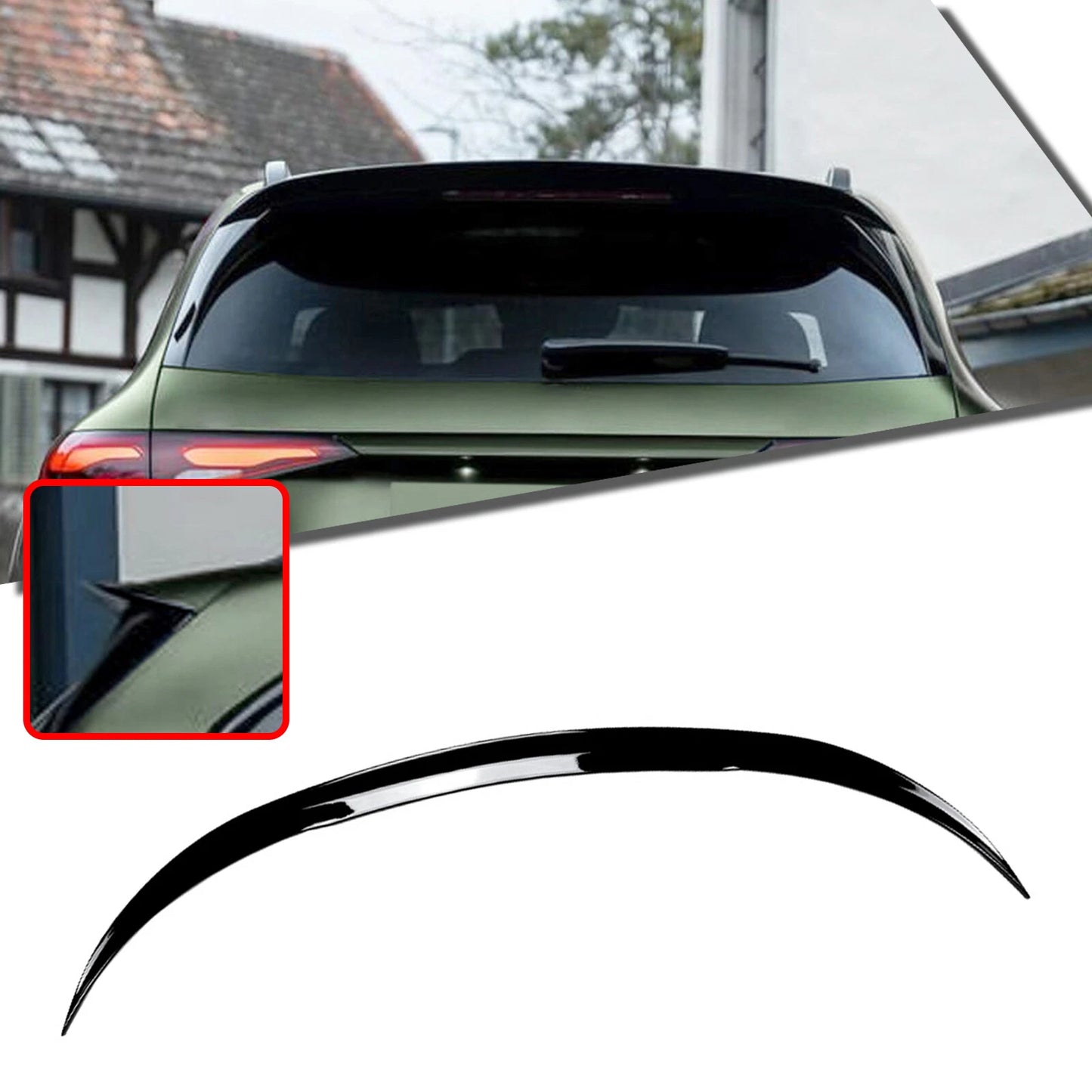 Rear Boot Spoiler for Benz GLC Class X254 (2023-2024) Gloss Black