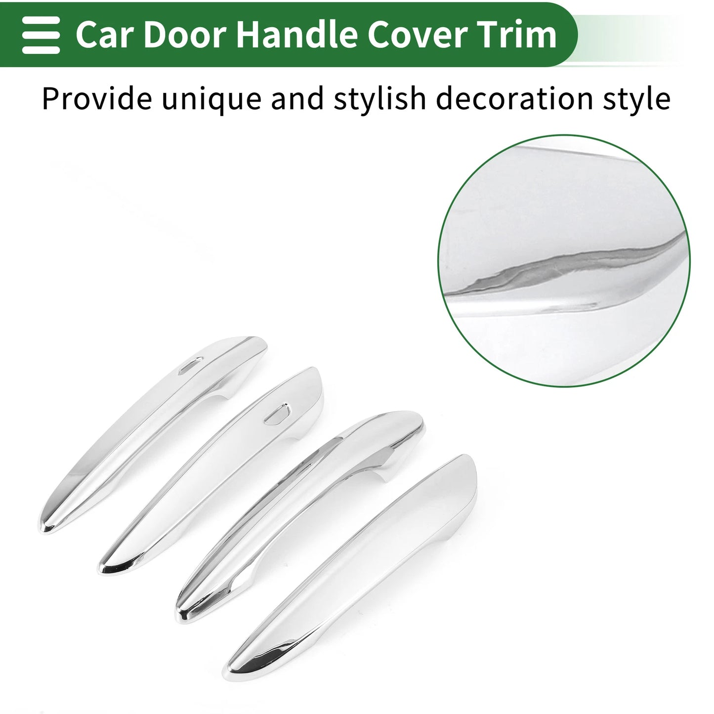 Silver Tone Door Handle Cover Trim for Mazda CX-30 (2020-2023)
