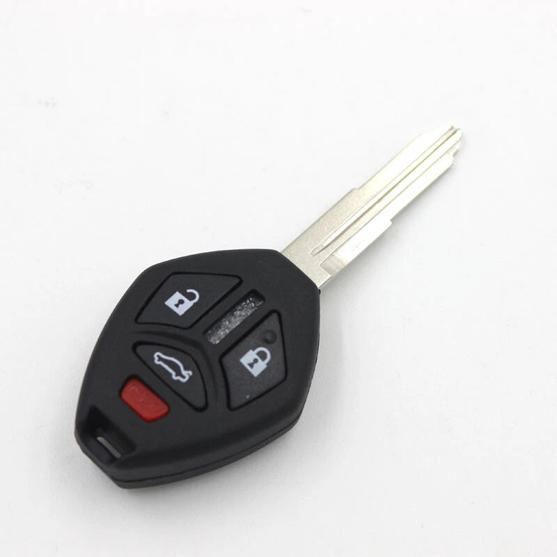 Replacement 4 Buttons Remote Key Fob Case Uncut Blade fit For Mitsubishi 07-13