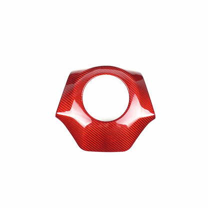 Steering Wheel Cover Trim Red Carbon Fiber for Chevrolet Camaro (2016-2024)