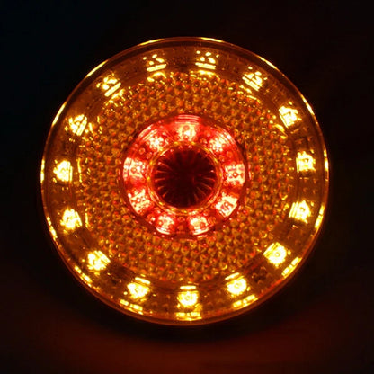 Amber Round Rear Tail Brake Stop Marker Light for Car Motorcycle Trailer