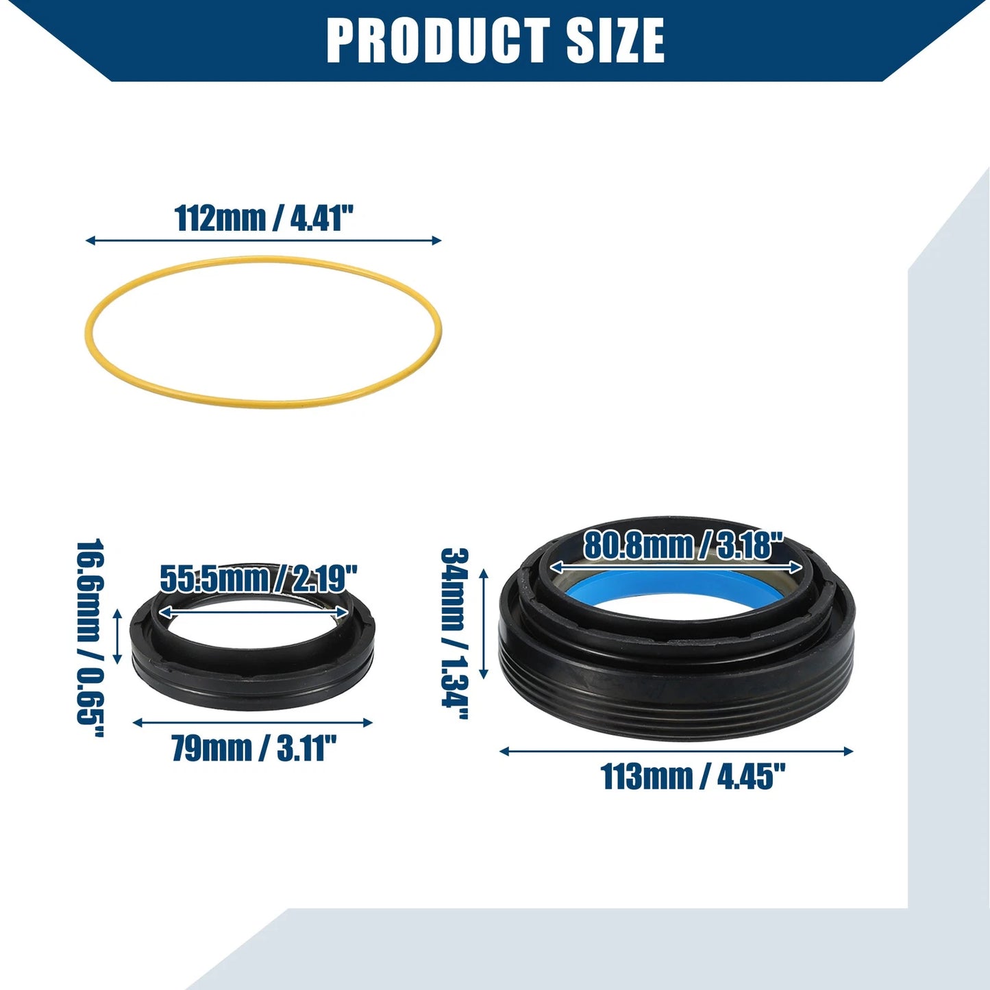 Front Axle Steering Bushing Seal for Ford Super Duty Excursion F250 (2000-2005)