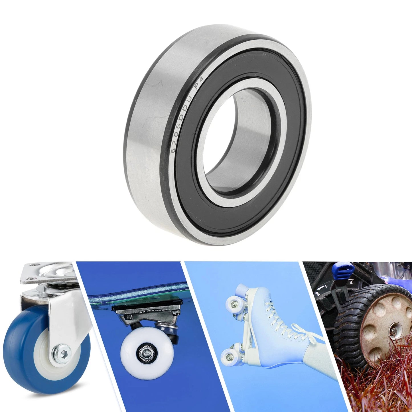Deep Groove Ball Bearings P4 / 25x52x15mm for Scooter Skateboard Wheel