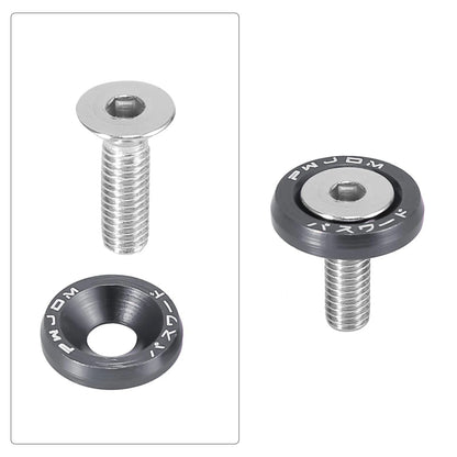 8pcs M6 Quick Release Fastener Bumper Washer Bolt for Car Motorcycle
