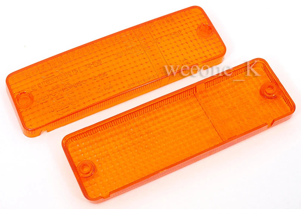 Front Bumper Orange Light Lens for Toyota Hilux LN50 MK2 (1984-1988)