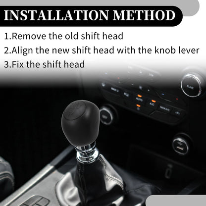 5 Speed Manual Gear Shift Knob for Fiat Ducato (1994-2006) Black Plastic