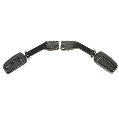Black Rear Footpeg Mount Bracket for Harley Dyna Super Glide Low Rider (06-17)