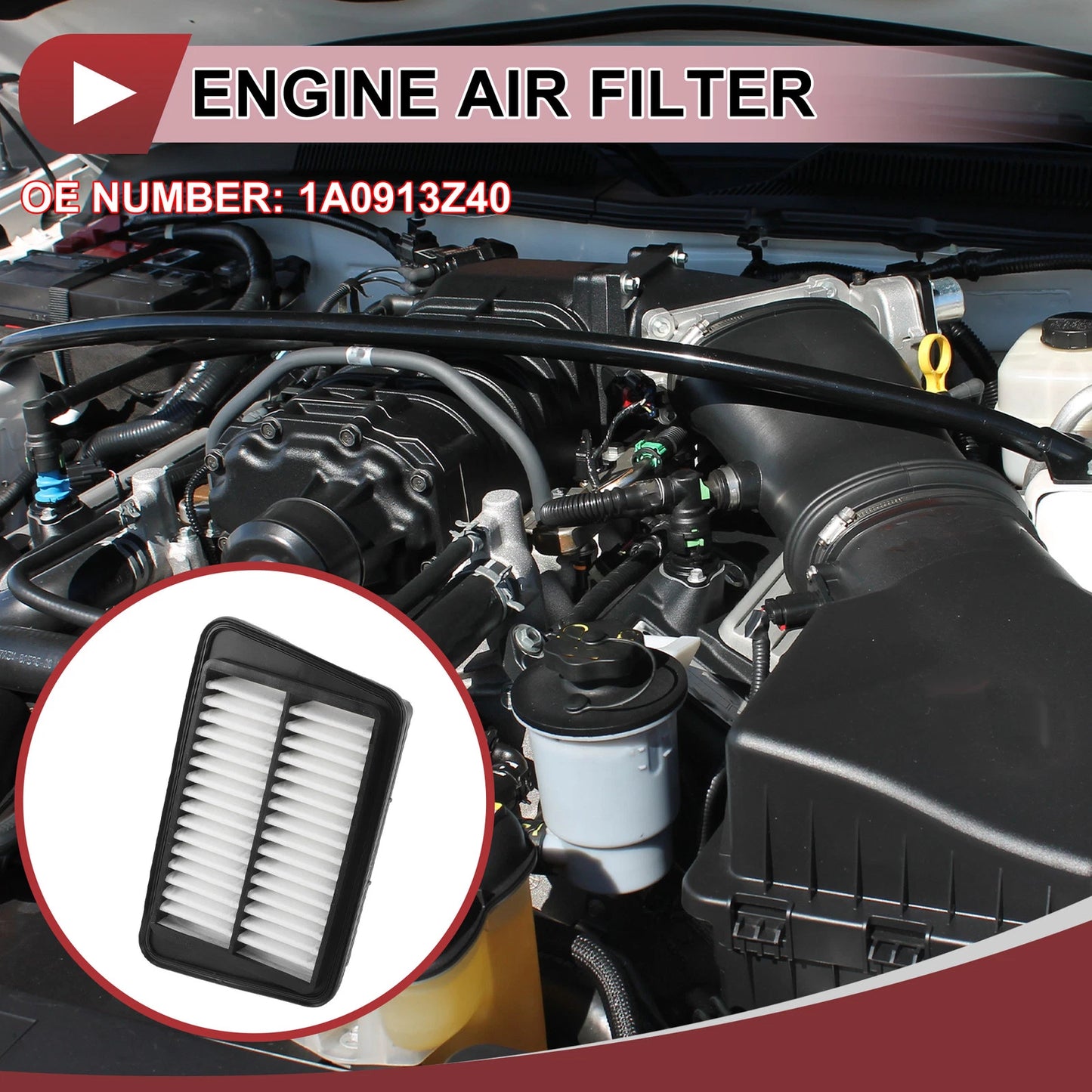 Engine Air Filter for Mazda EBD-DG64V (2002-2006) - 1 Pc Long Life