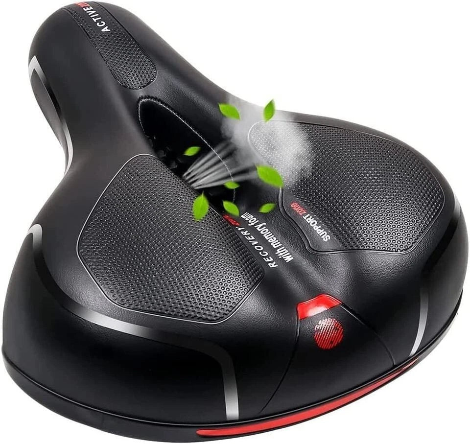 Extra Comfort Wide Bicycle Saddle Seat Cushion Cover for Bike