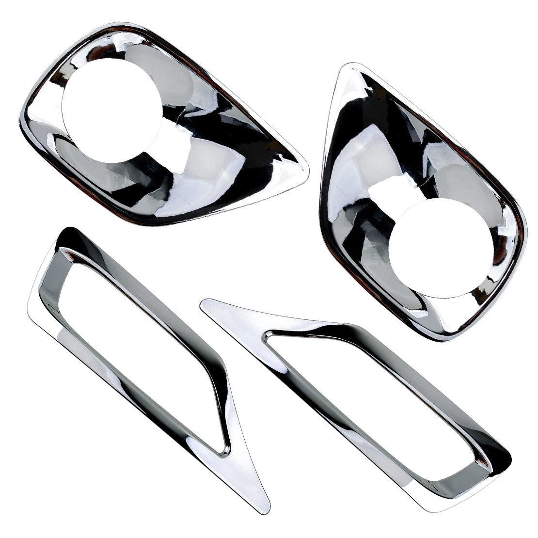 Chrome Fog Light Lamp Molding Cover Trim for Toyota RAV4 (2013-2015)