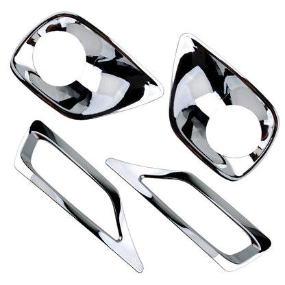 Chrome Fog Light Lamp Molding Cover Trim for Toyota RAV4 (2013-2015)