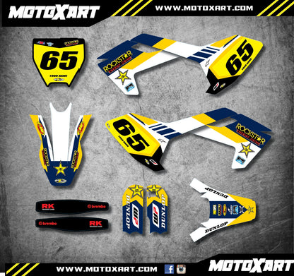 Custom Graphics Full Kit for Husqvarna 65 (2016-2019) Nimble Style Stickers